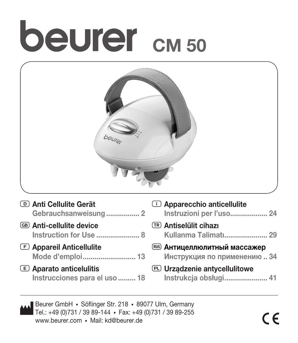 Beurer CM 50 User Manual | 48 pages