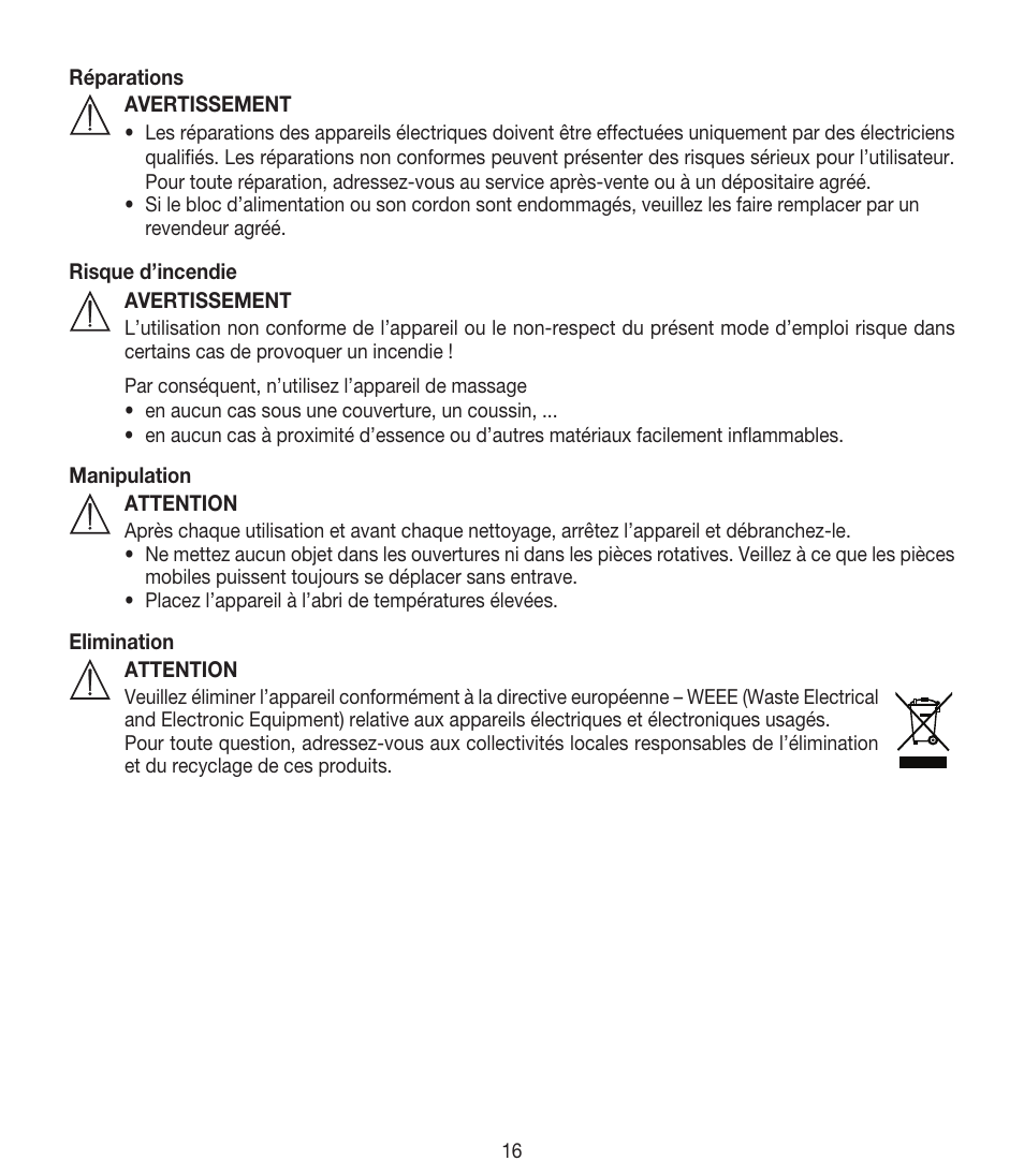 Beurer CM 50 User Manual | Page 16 / 48