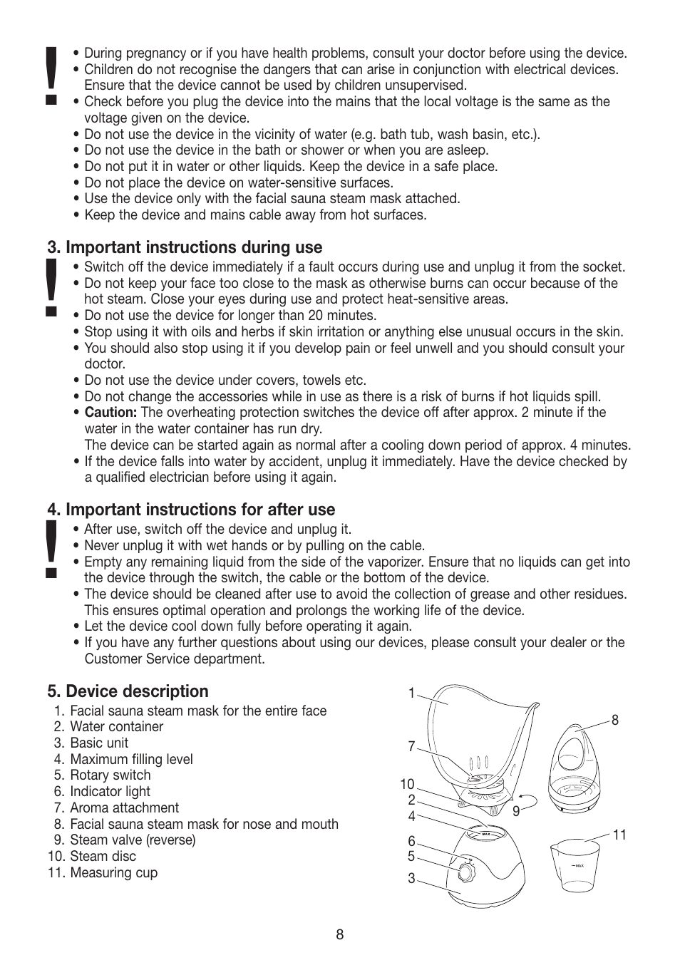 Beurer FS 50 User Manual | Page 8 / 48