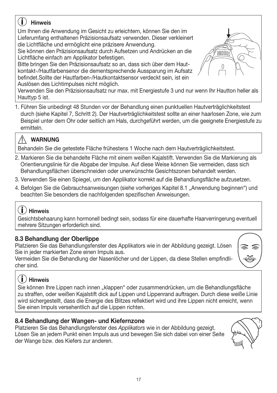Beurer IPL 10000+ User Manual | Page 17 / 128