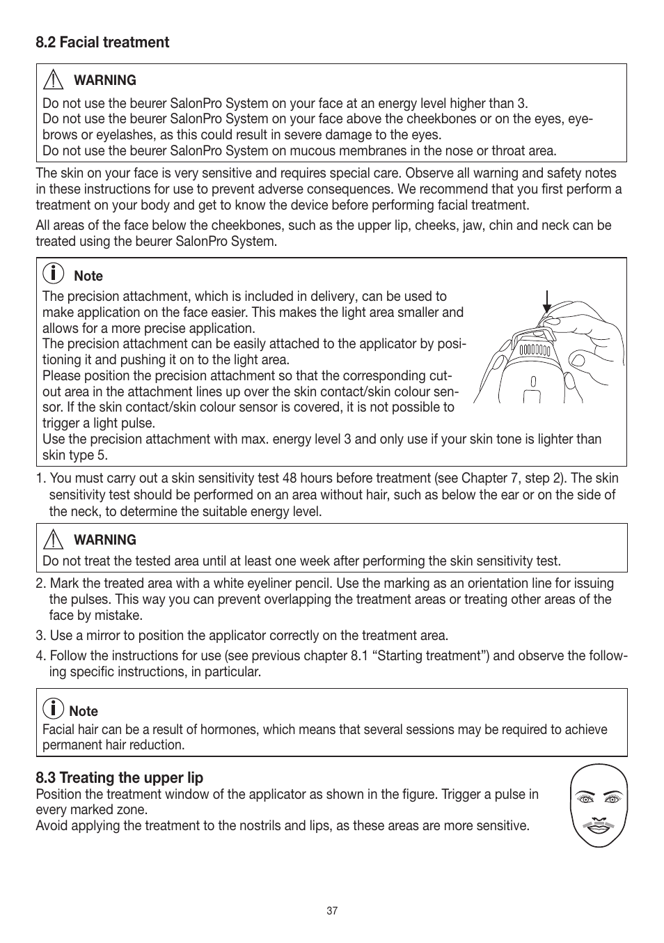 Beurer IPL 10000+ User Manual | Page 37 / 128