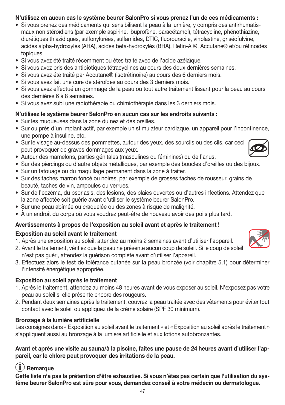 Beurer IPL 10000+ User Manual | Page 47 / 128