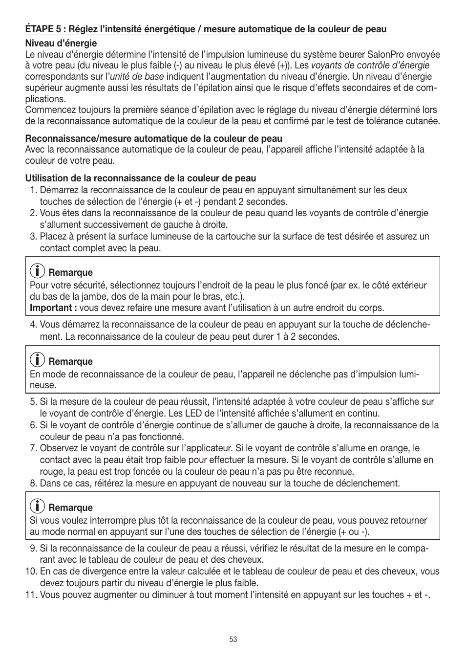 Beurer IPL 10000+ User Manual | Page 53 / 128