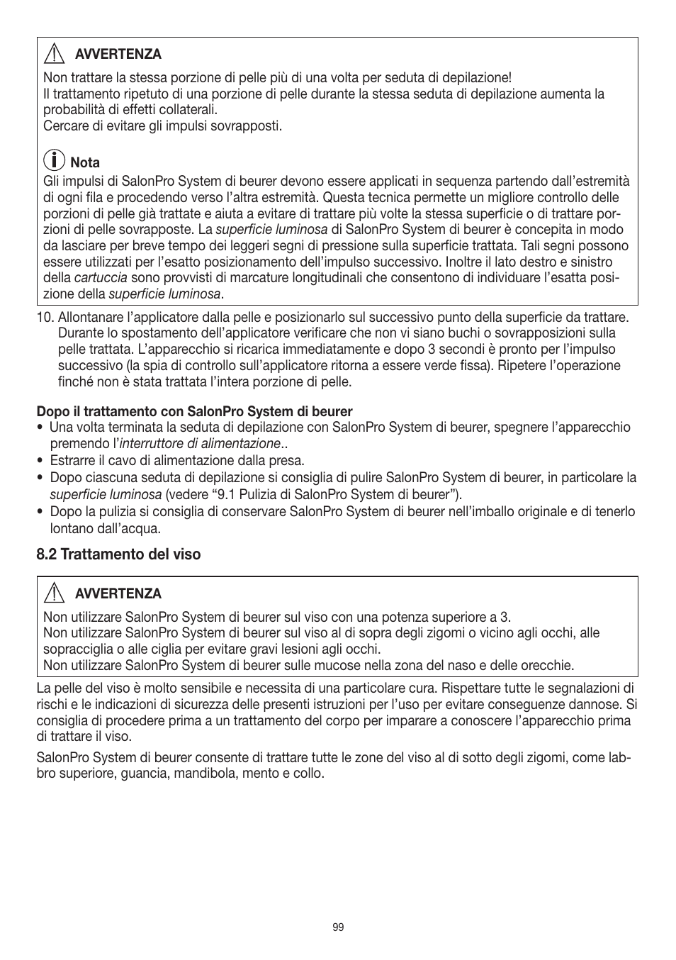 Beurer IPL 10000+ User Manual | Page 99 / 128