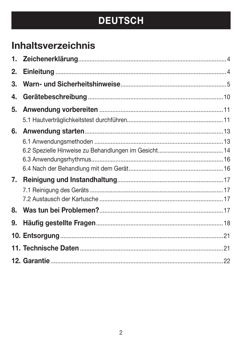 Beurer IPL 7000 User Manual | Page 2 / 124