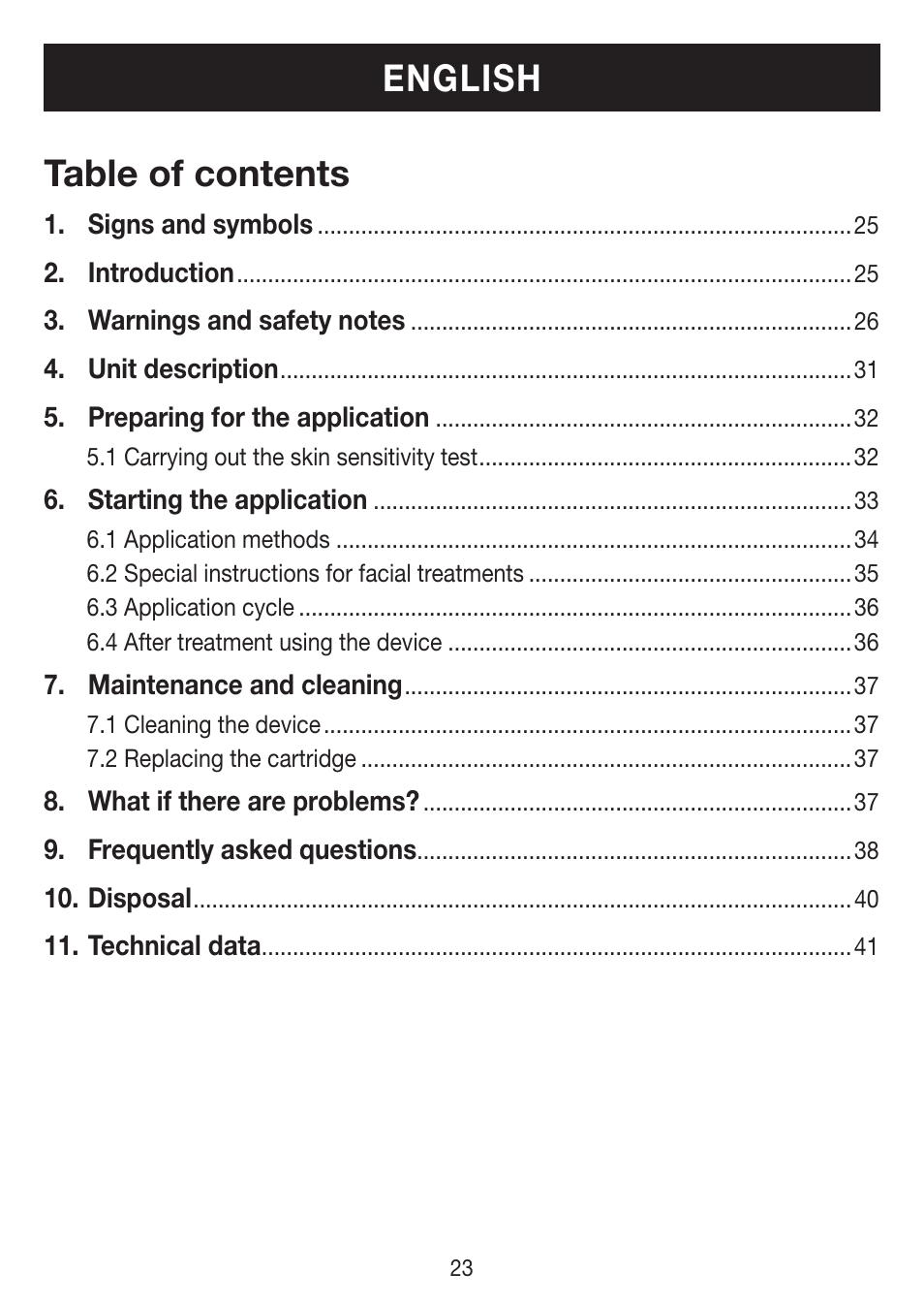 Beurer IPL 7000 User Manual | Page 23 / 124