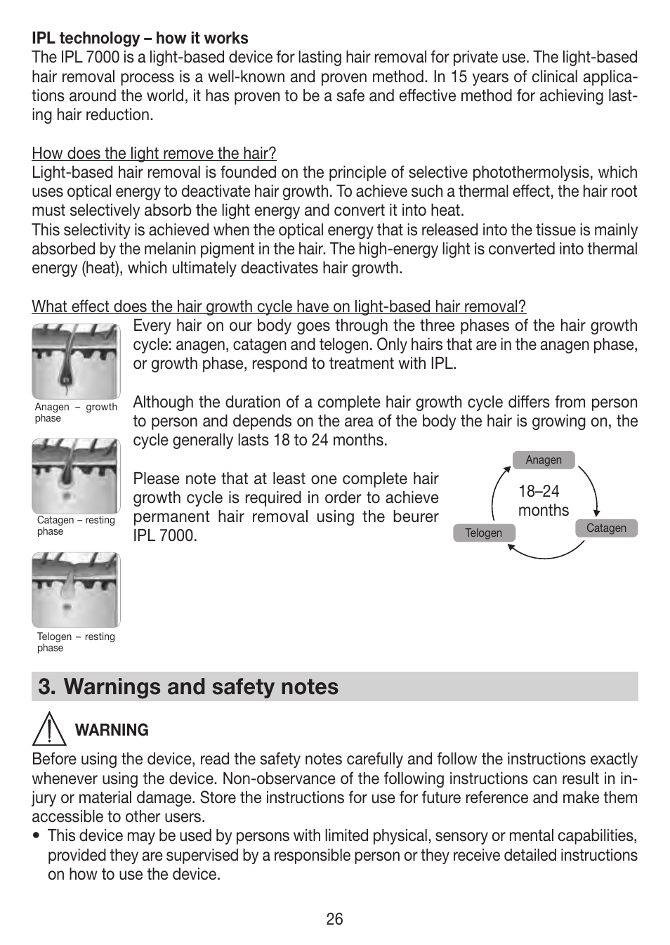 Beurer IPL 7000 User Manual | Page 26 / 124