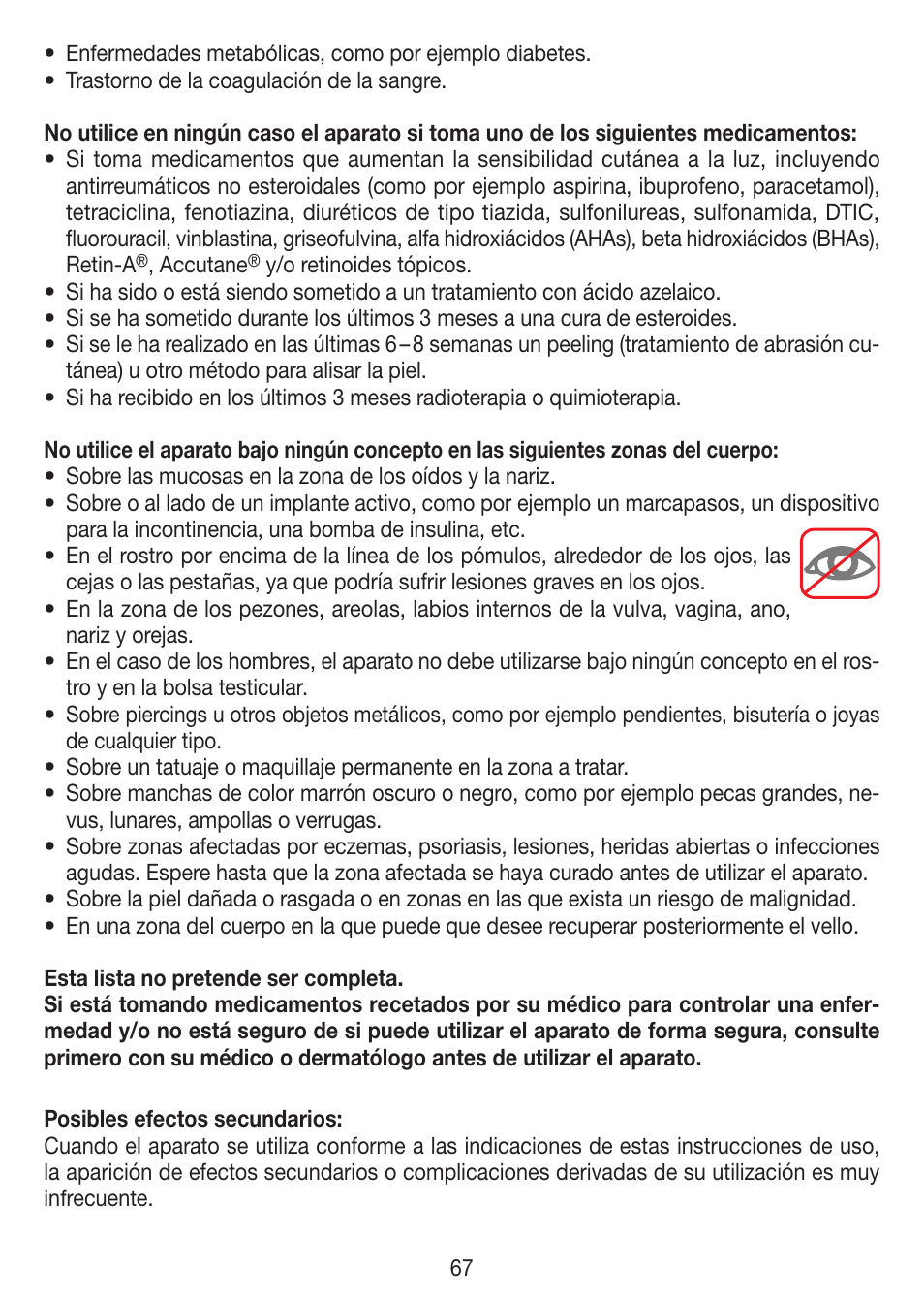 Beurer IPL 7000 User Manual | Page 67 / 124