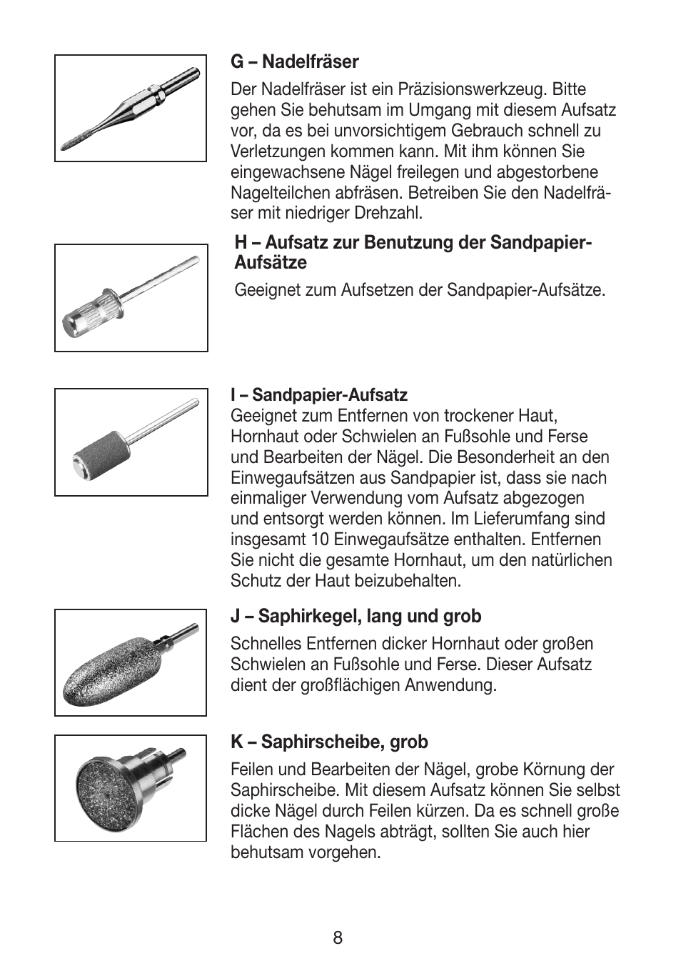 Beurer MP 62 User Manual | Page 8 / 96