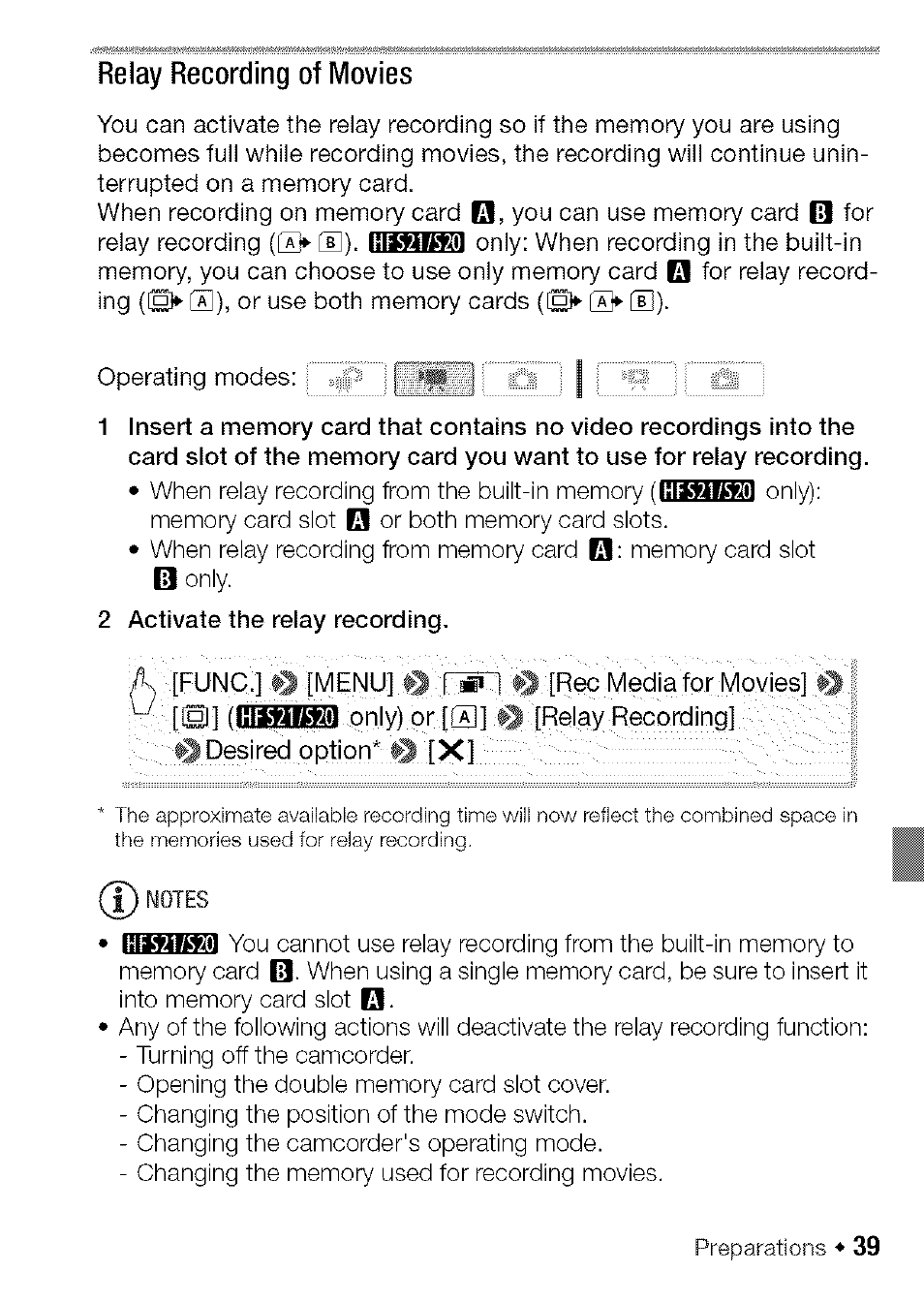 Canon HF S21 User Manual | Page 39 / 104