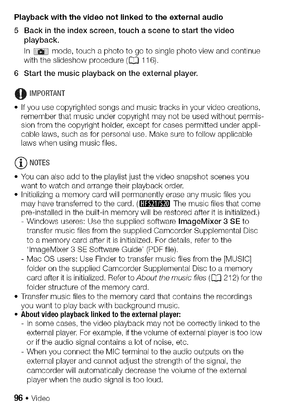 Canon HF S21 User Manual | Page 96 / 104