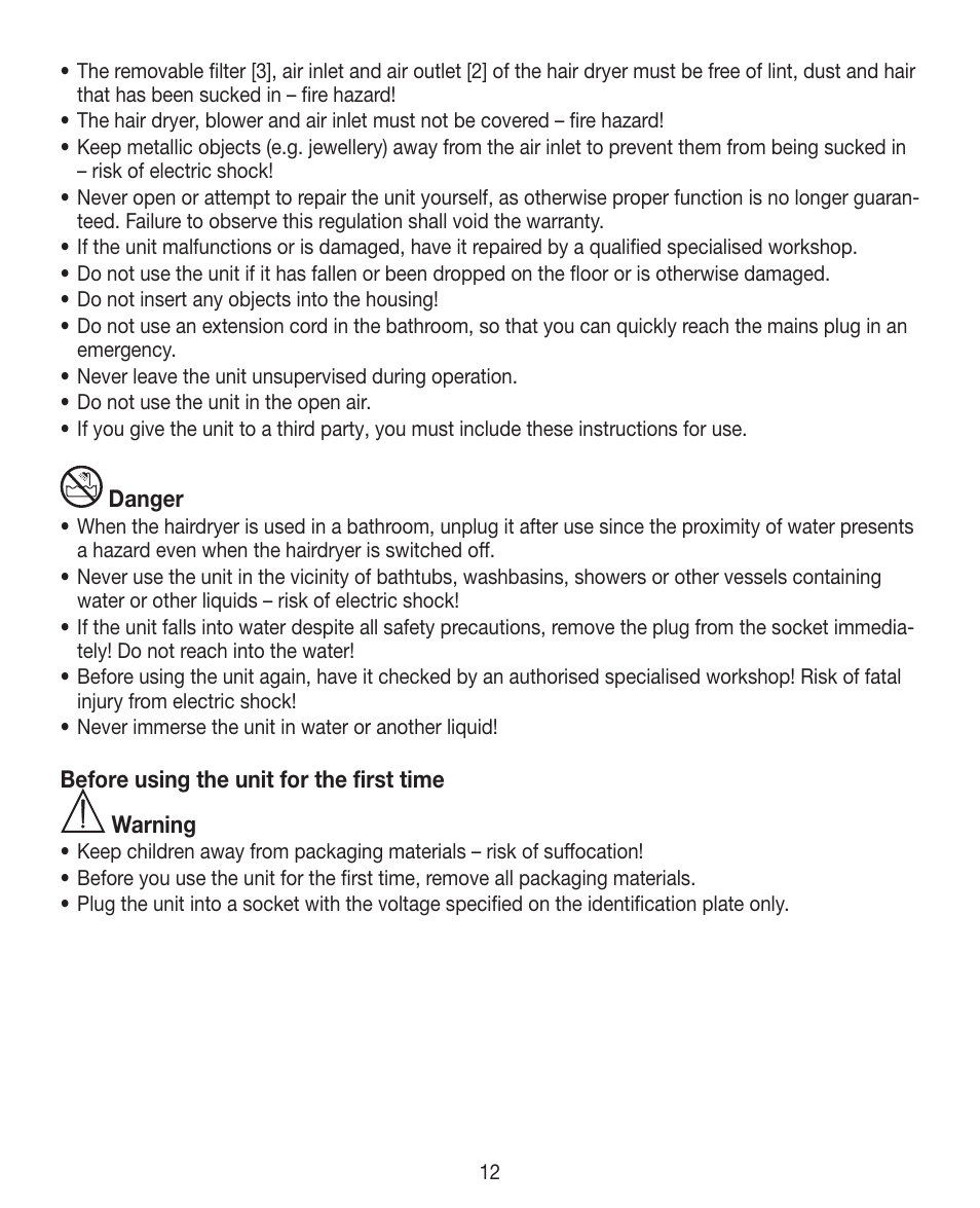 Beurer HDE 30 User Manual | Page 12 / 84