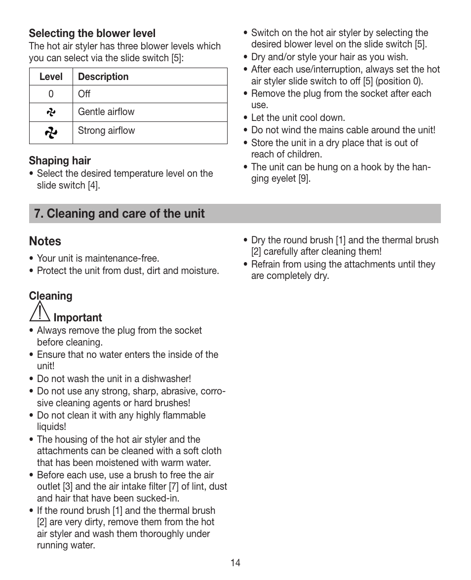 Beurer HTE 40 User Manual | Page 14 / 84