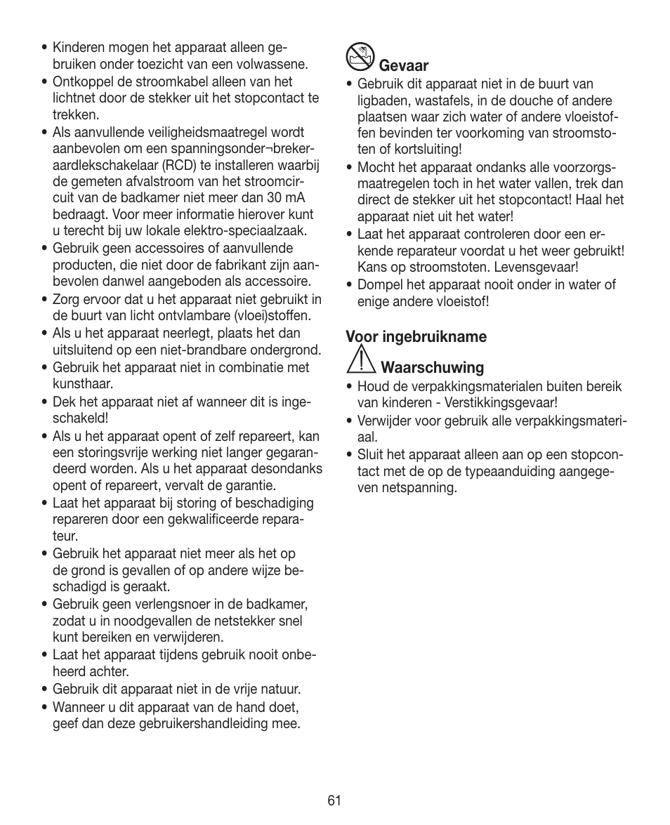Beurer HTE 30 User Manual | Page 61 / 80