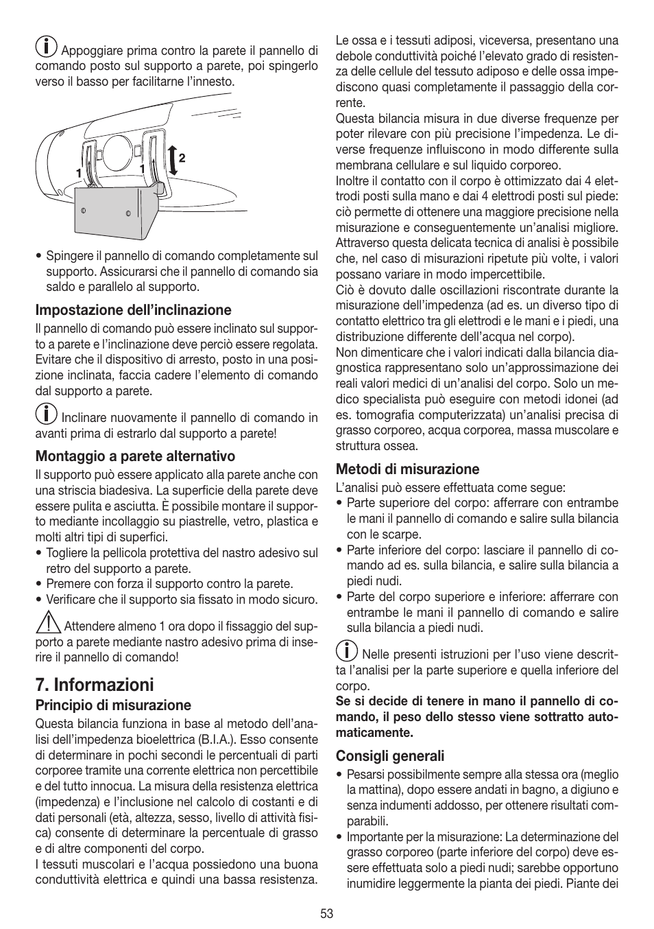 Informazioni | Beurer BF 100 User Manual | Page 53 / 100