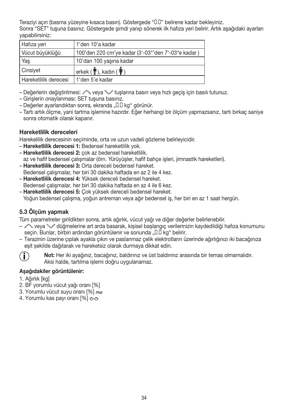 Beurer BF 400 User Manual | Page 34 / 52