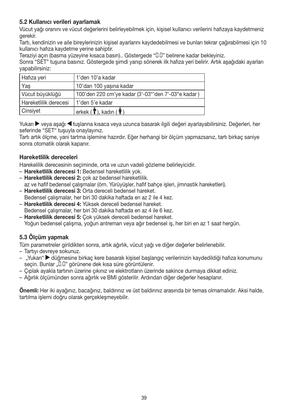 Beurer BF 54 User Manual | Page 39 / 60