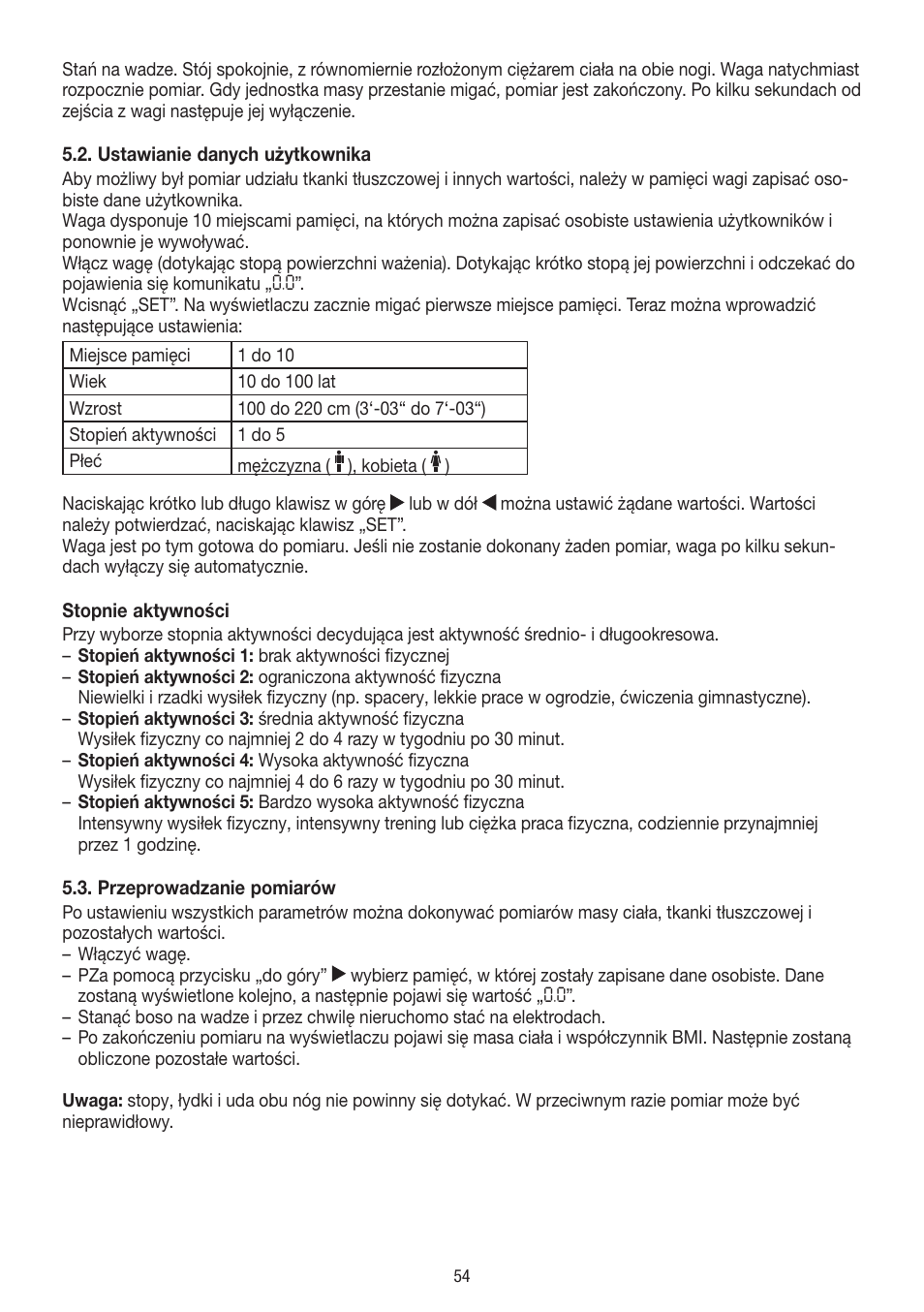 Beurer BF 54 User Manual | Page 54 / 60