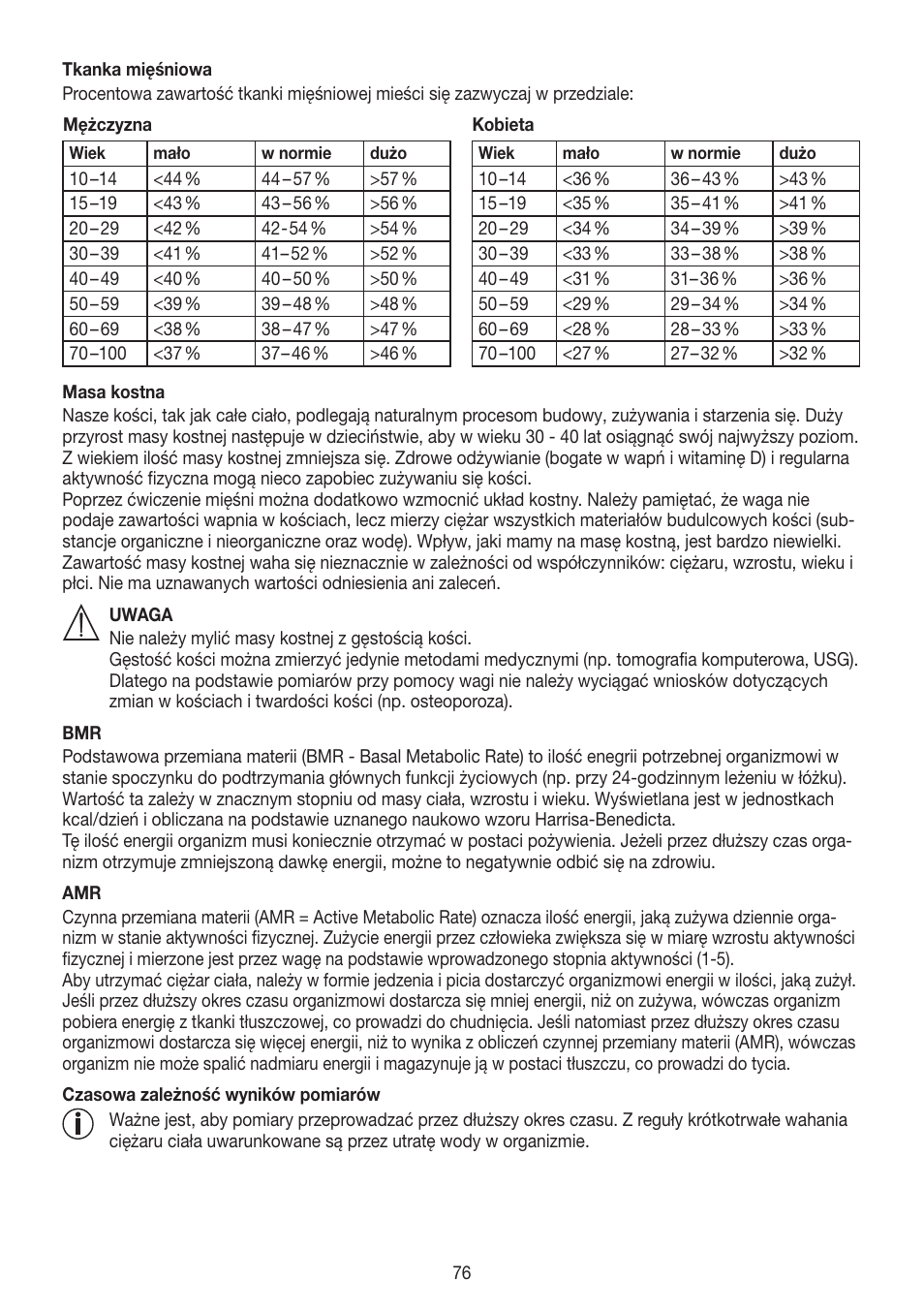 Beurer BF 700 User Manual | Page 76 / 80