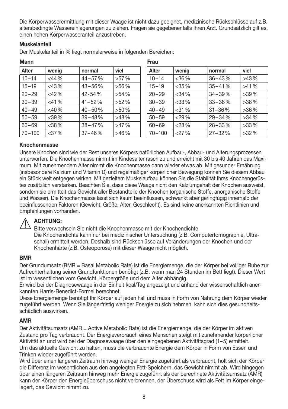 Beurer BF 700 User Manual | Page 8 / 80