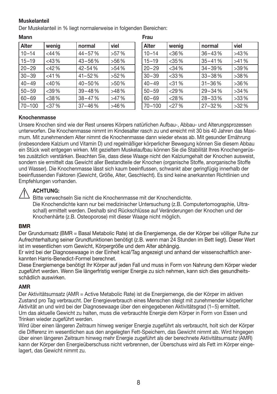 Beurer BF 750 User Manual | Page 8 / 68