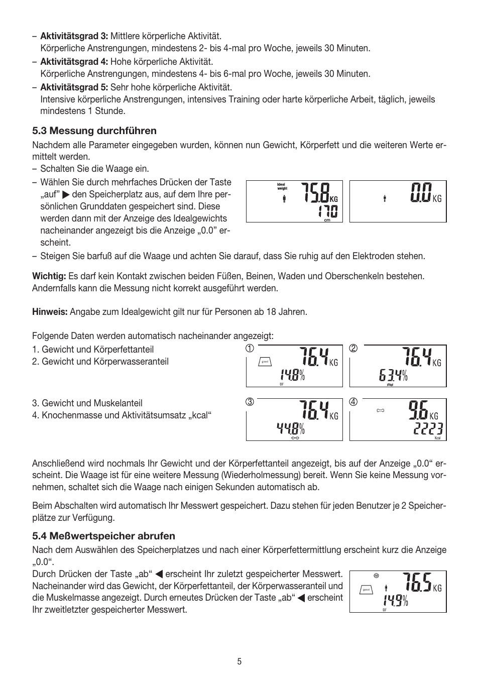 Beurer BG 39 User Manual | Page 5 / 56