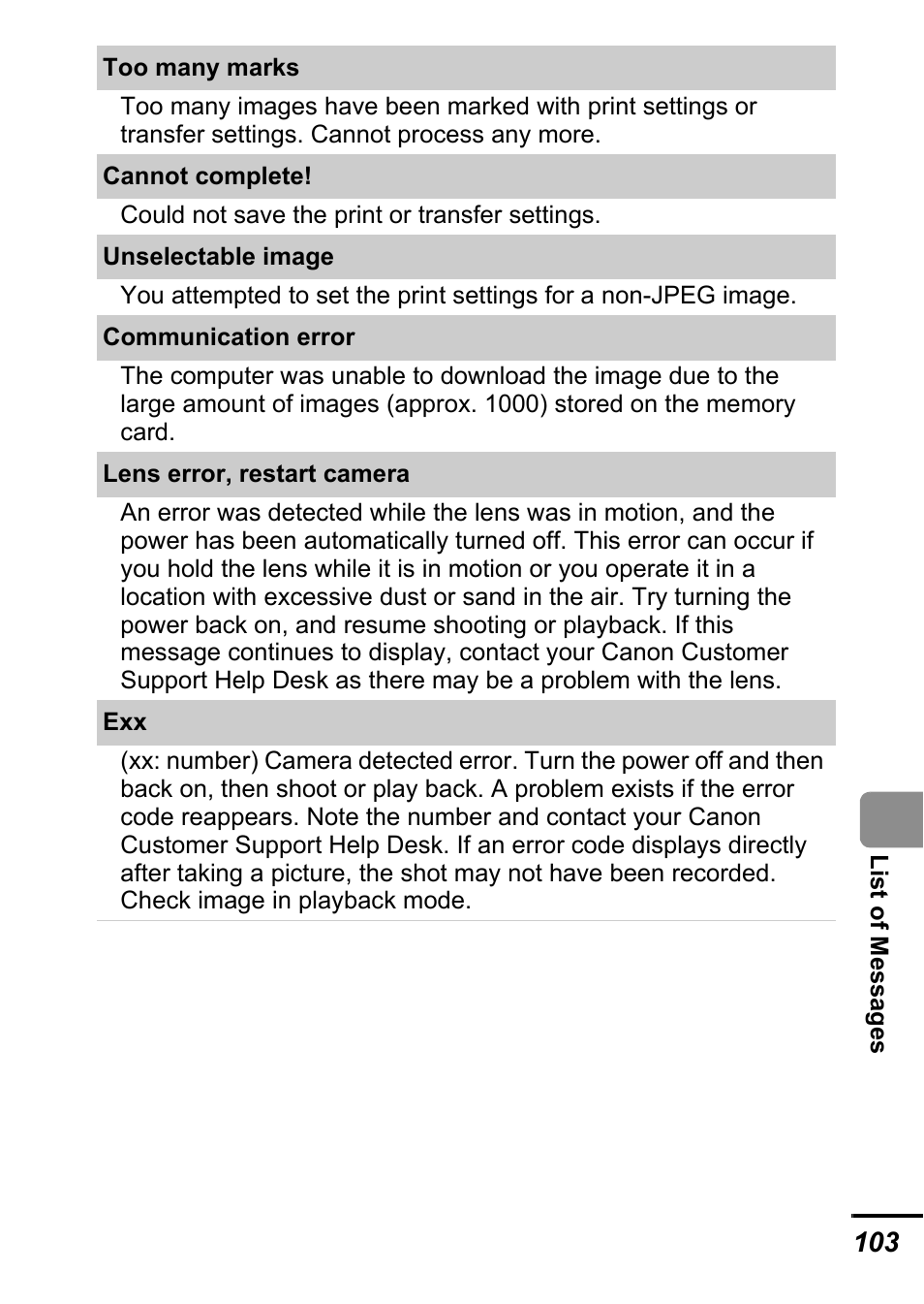 Canon A700 User Manual | Page 105 / 140