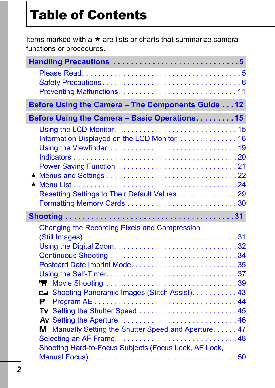 Canon A700 User Manual | Page 4 / 140