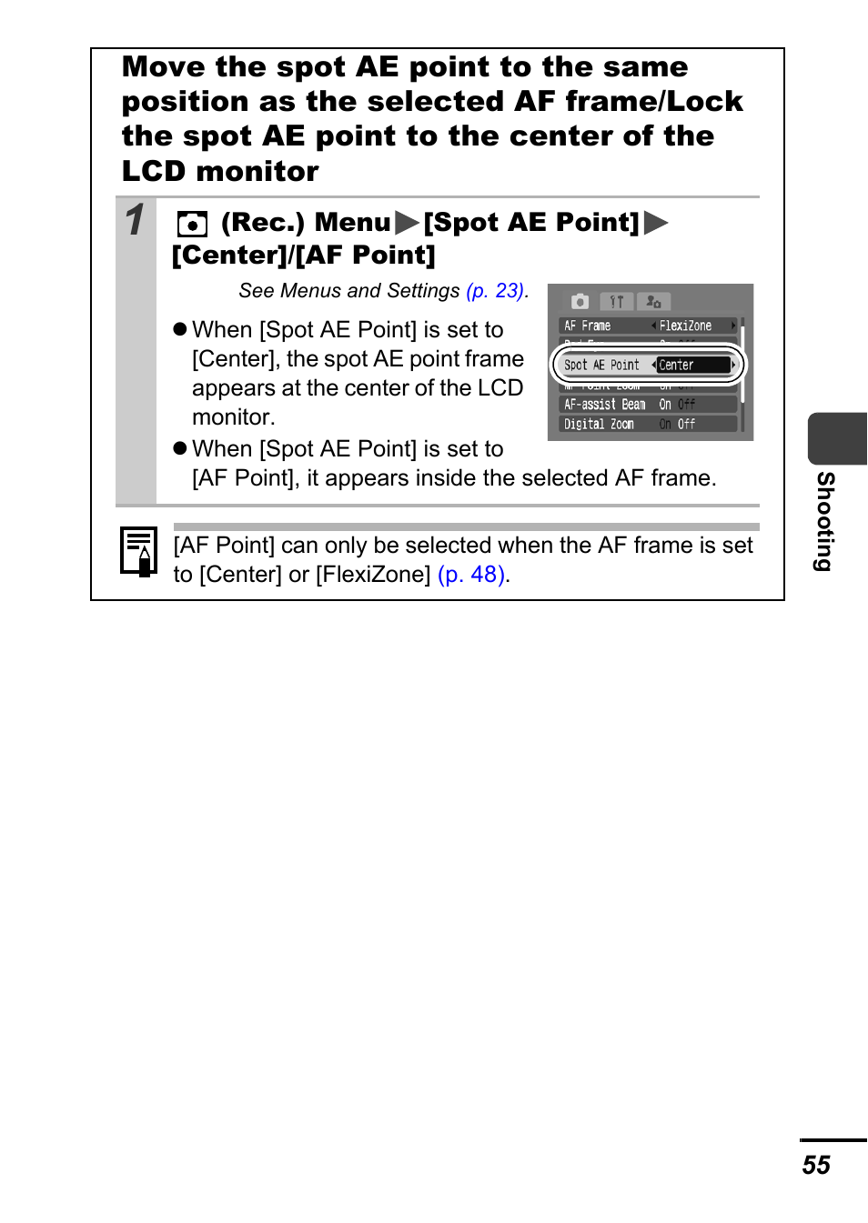 P. 55) | Canon A700 User Manual | Page 57 / 140