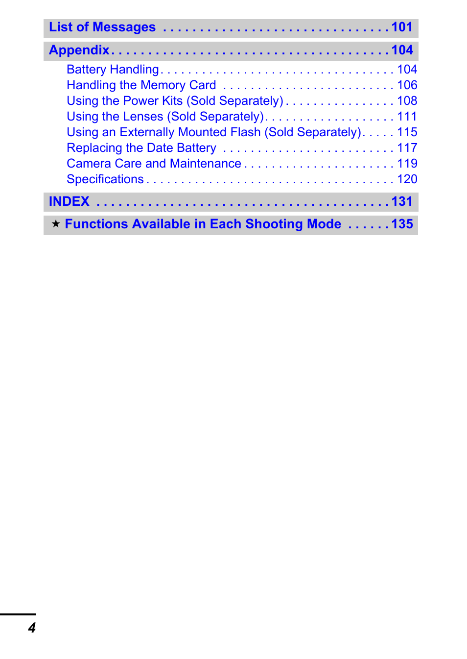 Canon A700 User Manual | Page 6 / 140