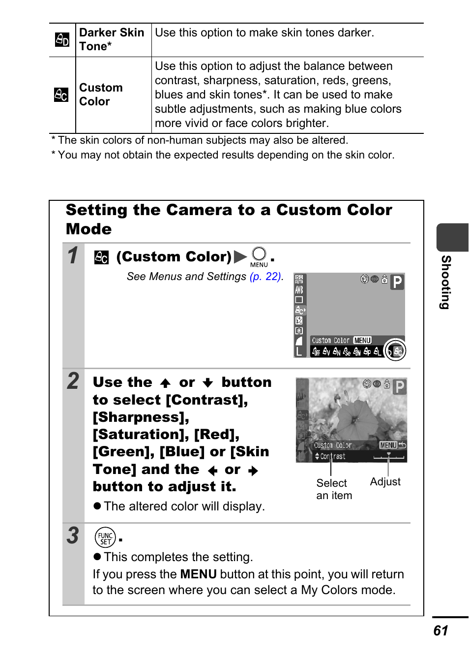 P. 61) | Canon A700 User Manual | Page 63 / 140