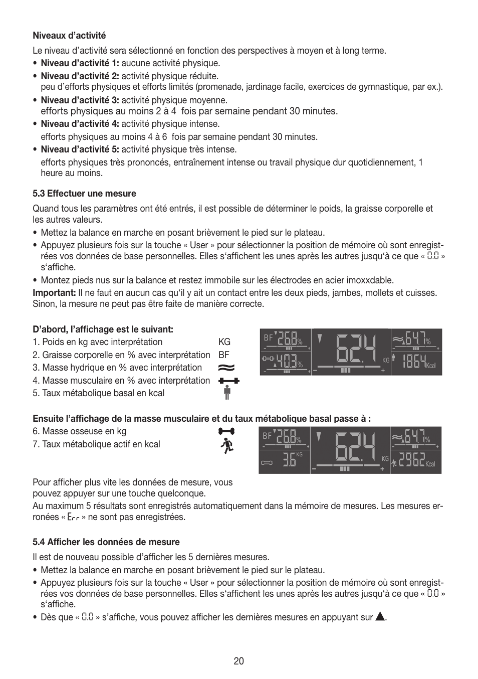 Beurer BG 55 User Manual | Page 20 / 64