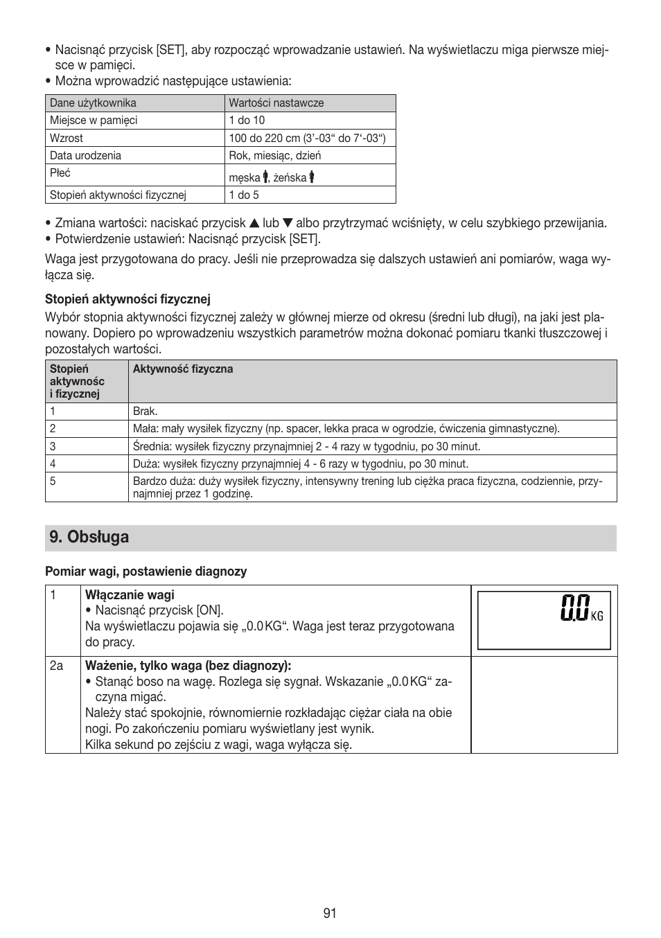 Obsługa | Beurer BG 64 User Manual | Page 91 / 100