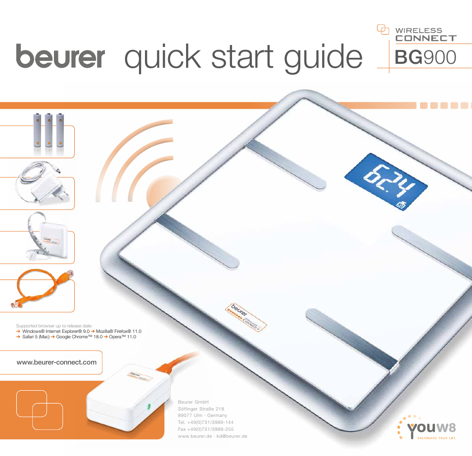 Beurer BG 900 User Manual | 2 pages