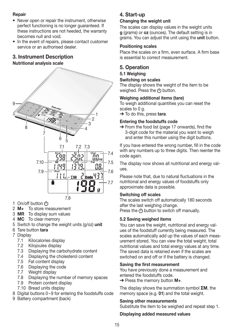 Beurer DS 61 User Manual | Page 15 / 104