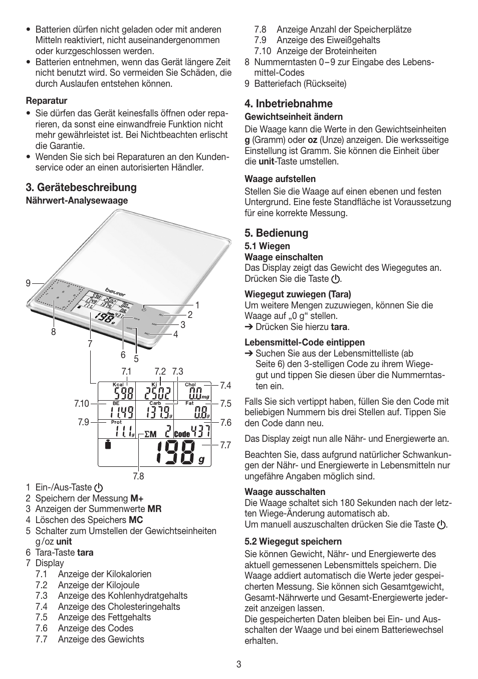 Beurer DS 61 User Manual | Page 3 / 104