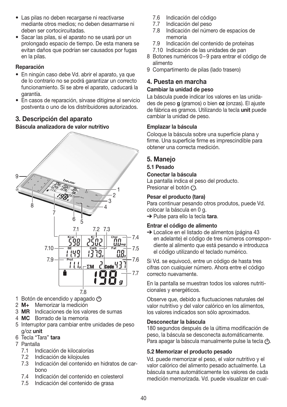 Beurer DS 61 User Manual | Page 40 / 104