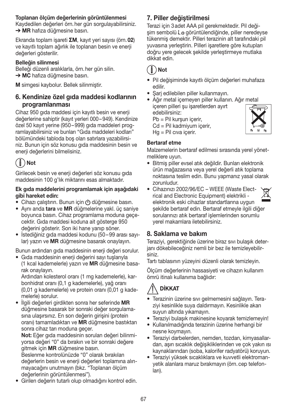 Beurer DS 61 User Manual | Page 67 / 104