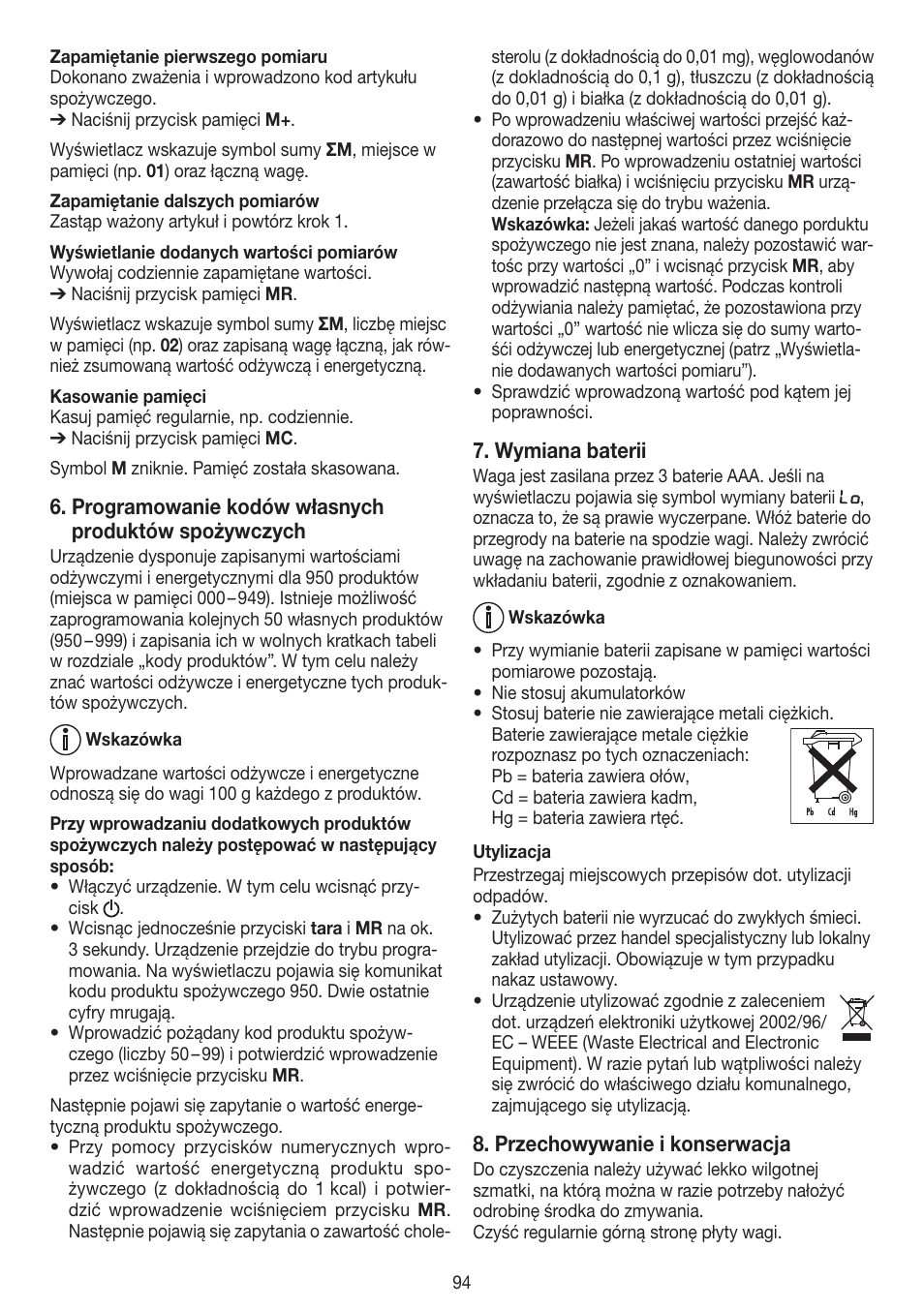 Beurer DS 61 User Manual | Page 94 / 104