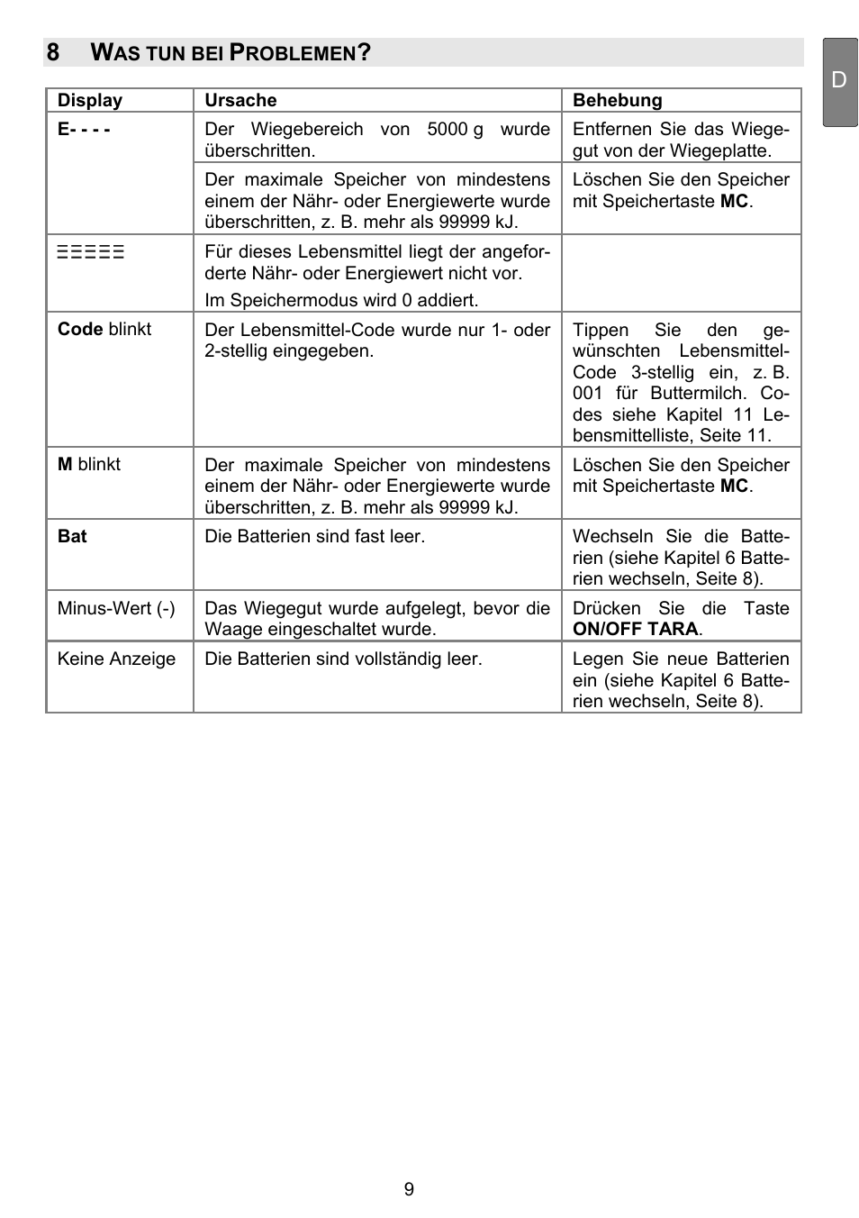 Beurer DS 81 User Manual | Page 11 / 104