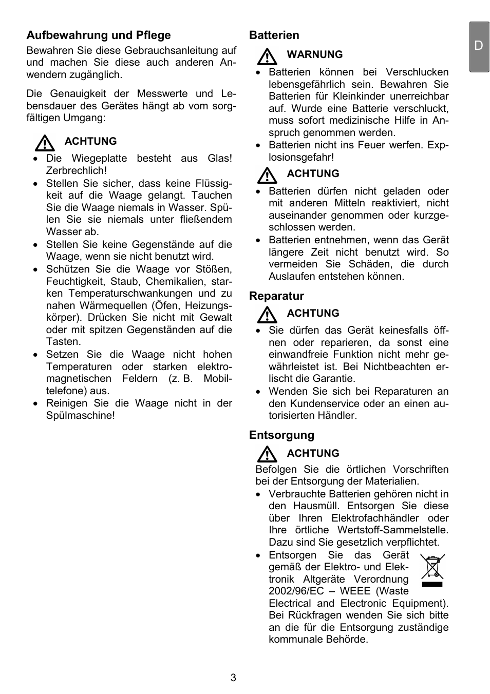 Beurer DS 81 User Manual | Page 5 / 104