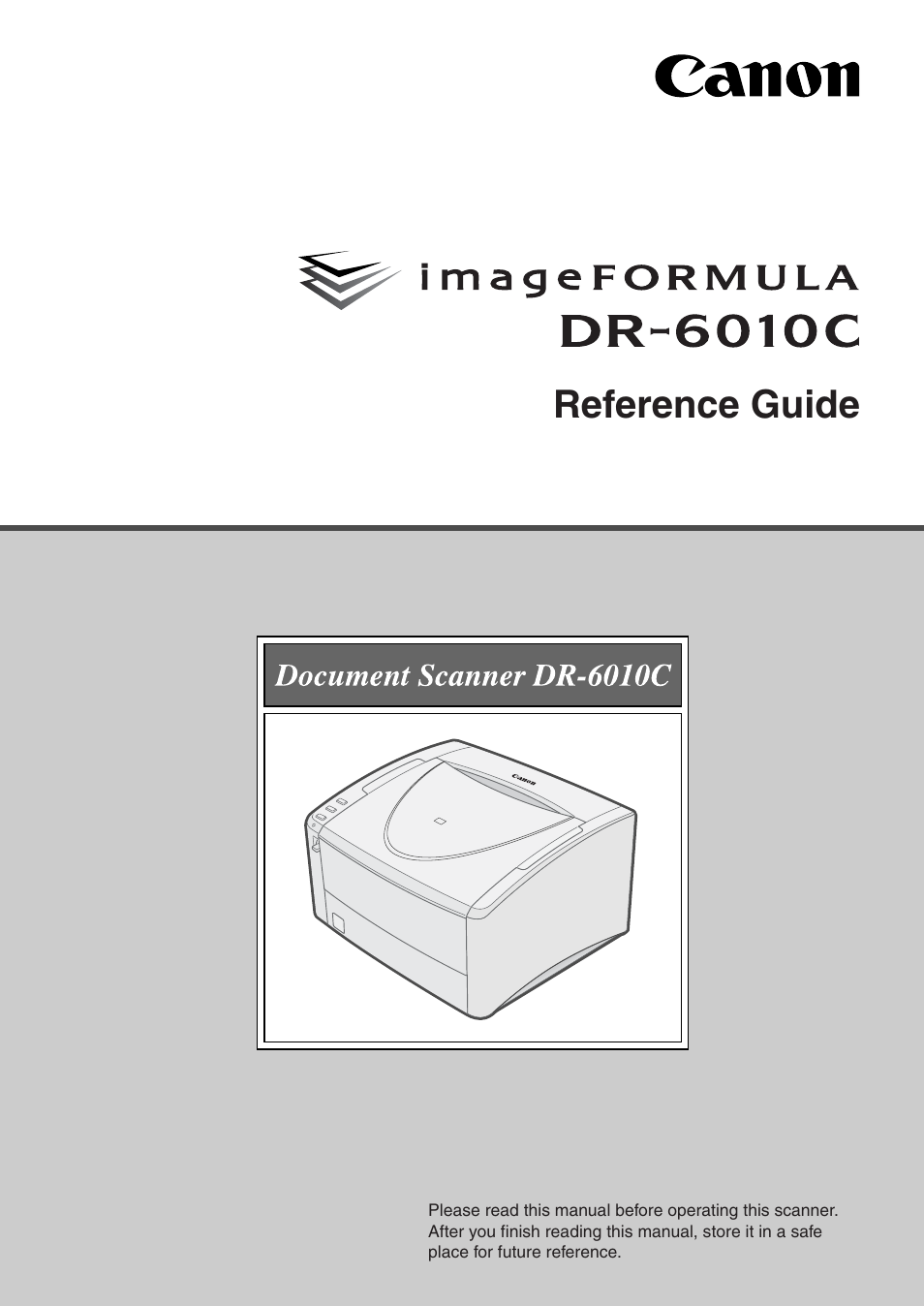 Canon DR-6010C User Manual | 61 pages