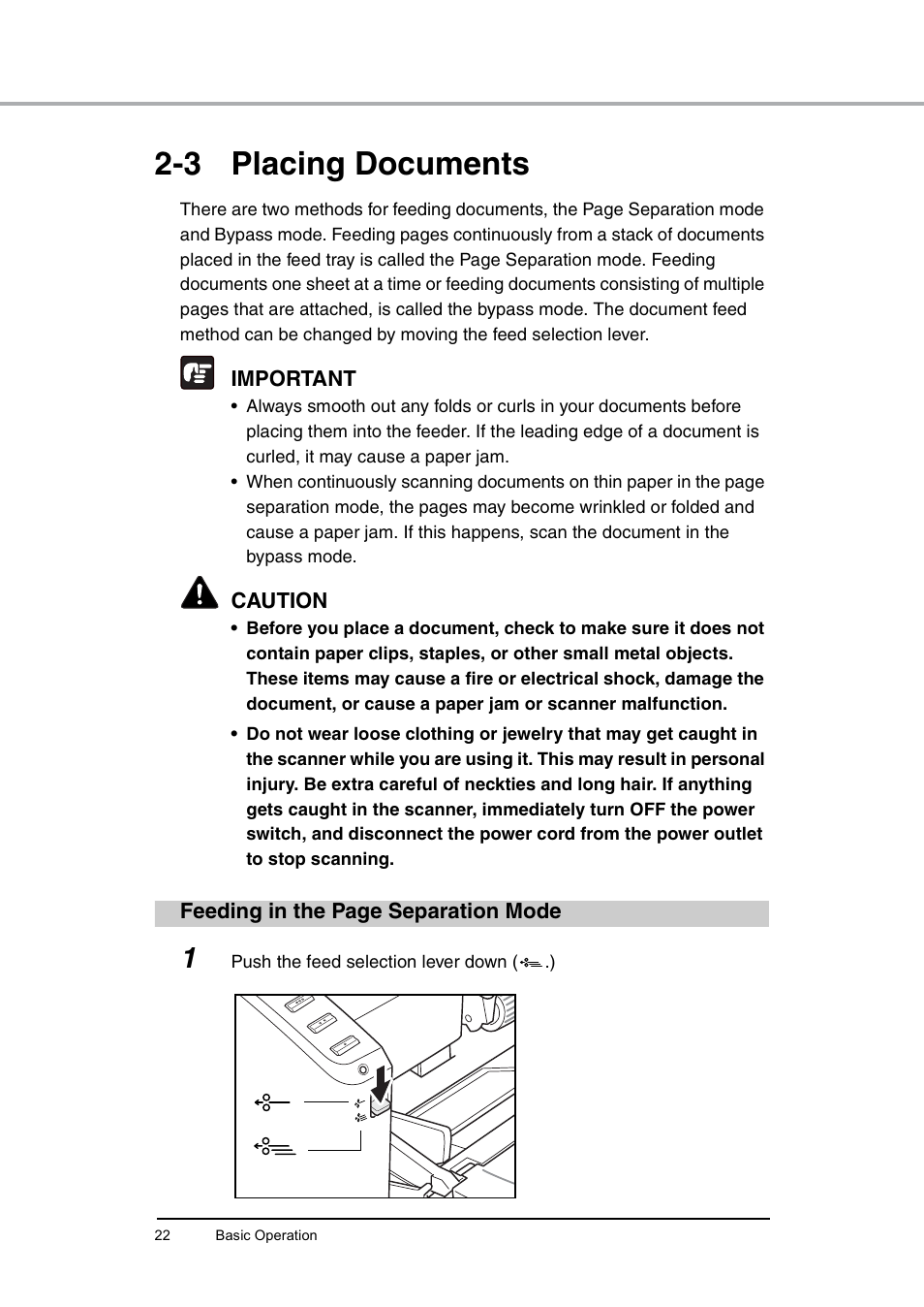 3 placing documents, See p. 22.) | Canon DR-6010C User Manual | Page 26 / 61