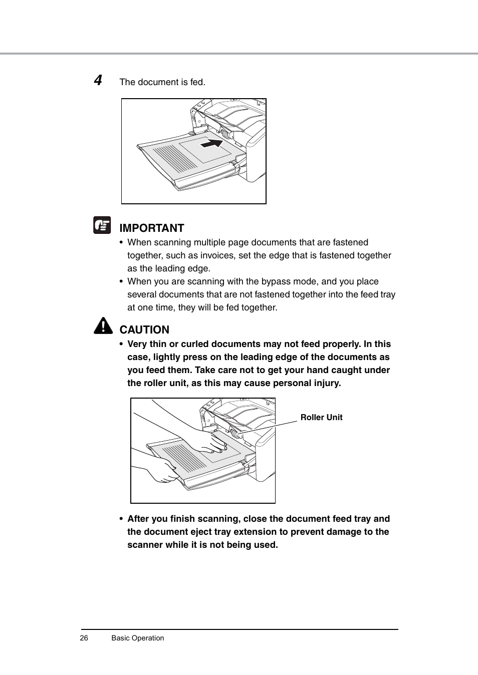 Important, Caution | Canon DR-6010C User Manual | Page 30 / 61