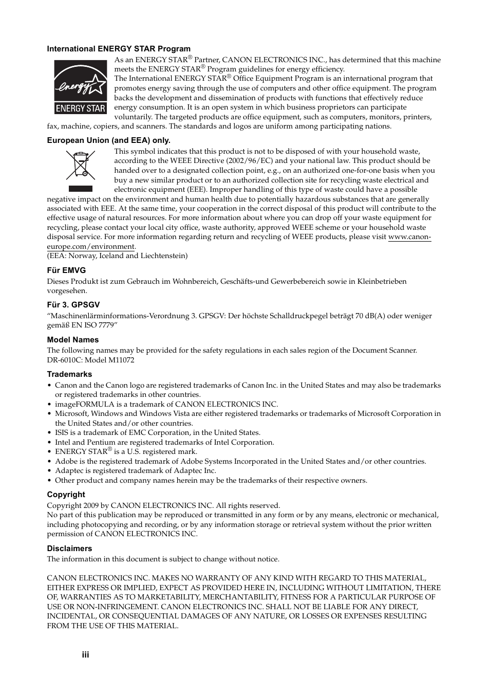 Canon DR-6010C User Manual | Page 4 / 61