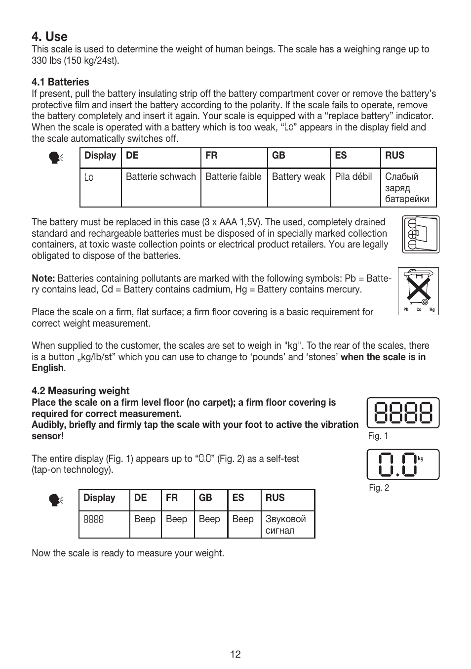 Beurer GS 39 User Manual | Page 12 / 24