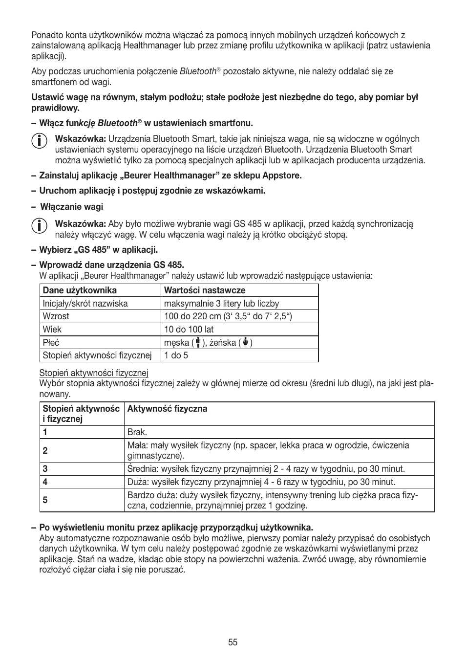 Beurer GS 485 User Manual | Page 55 / 60