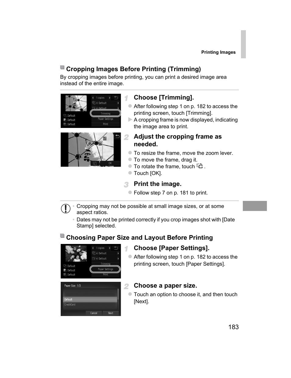 To print (p. 183), P. 183) | Canon 510 HS User Manual | Page 183 / 220