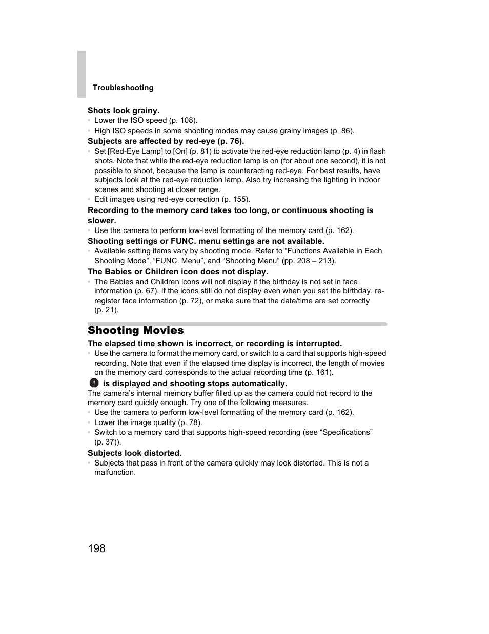 Shooting movies | Canon 510 HS User Manual | Page 198 / 220