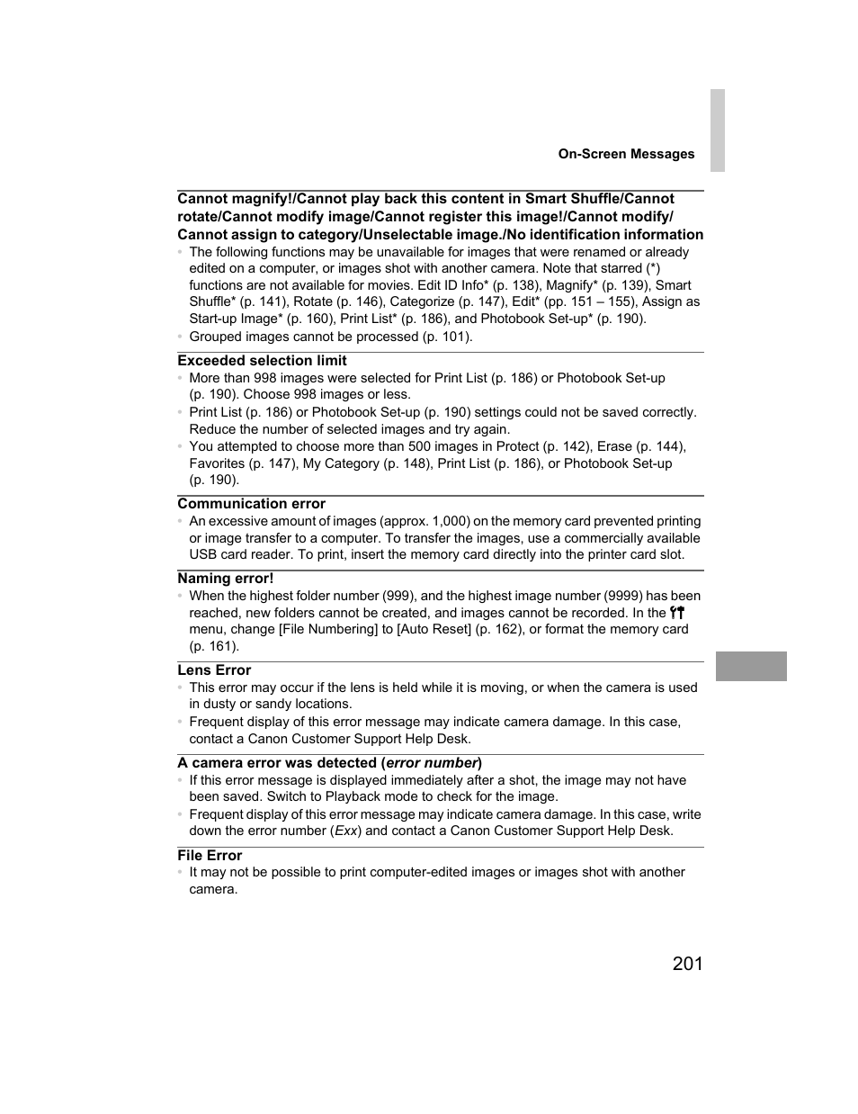 Canon 510 HS User Manual | Page 201 / 220